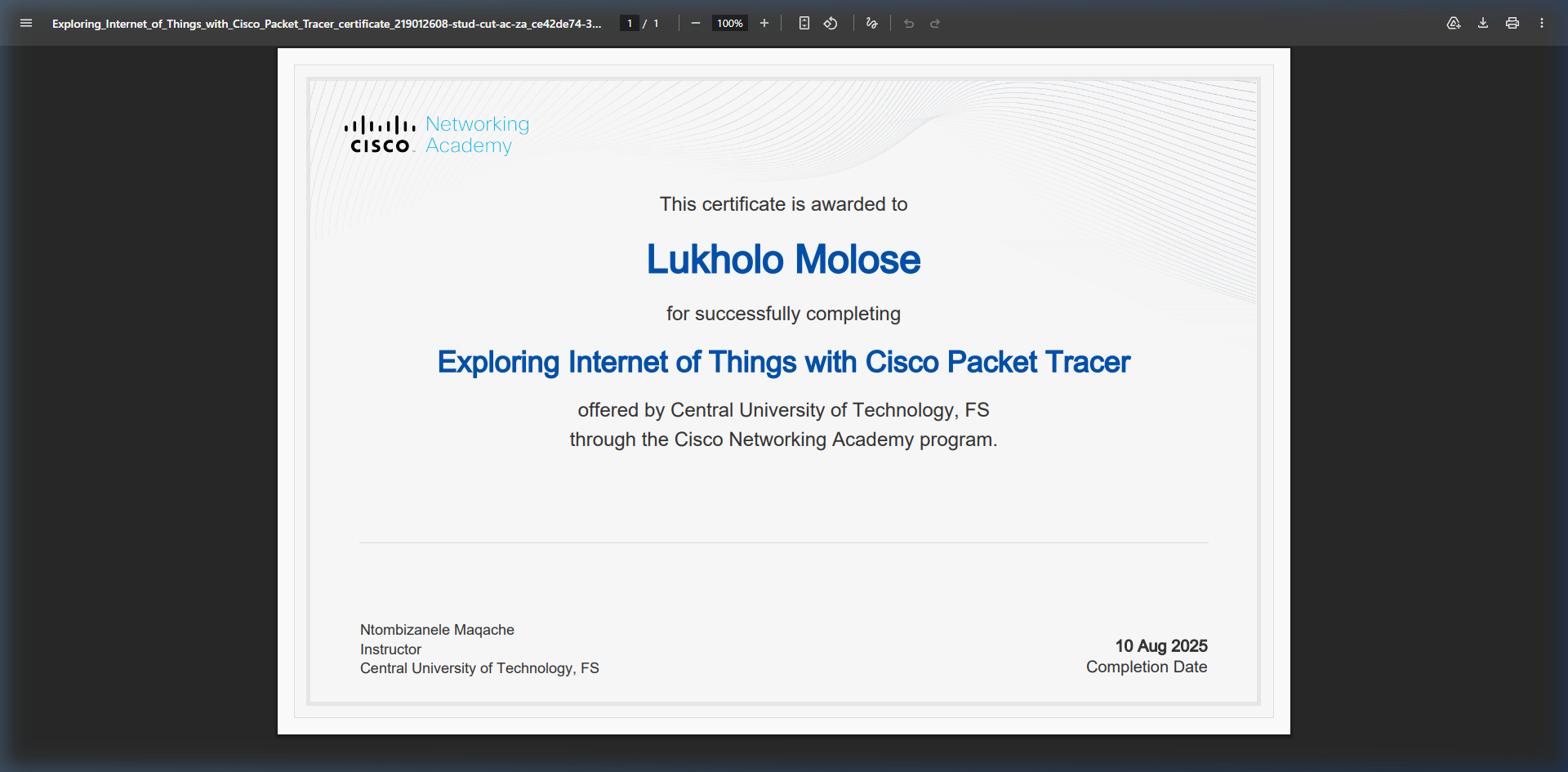 Exploring Internet of Things with Cisco Packet Tracer thumbnail